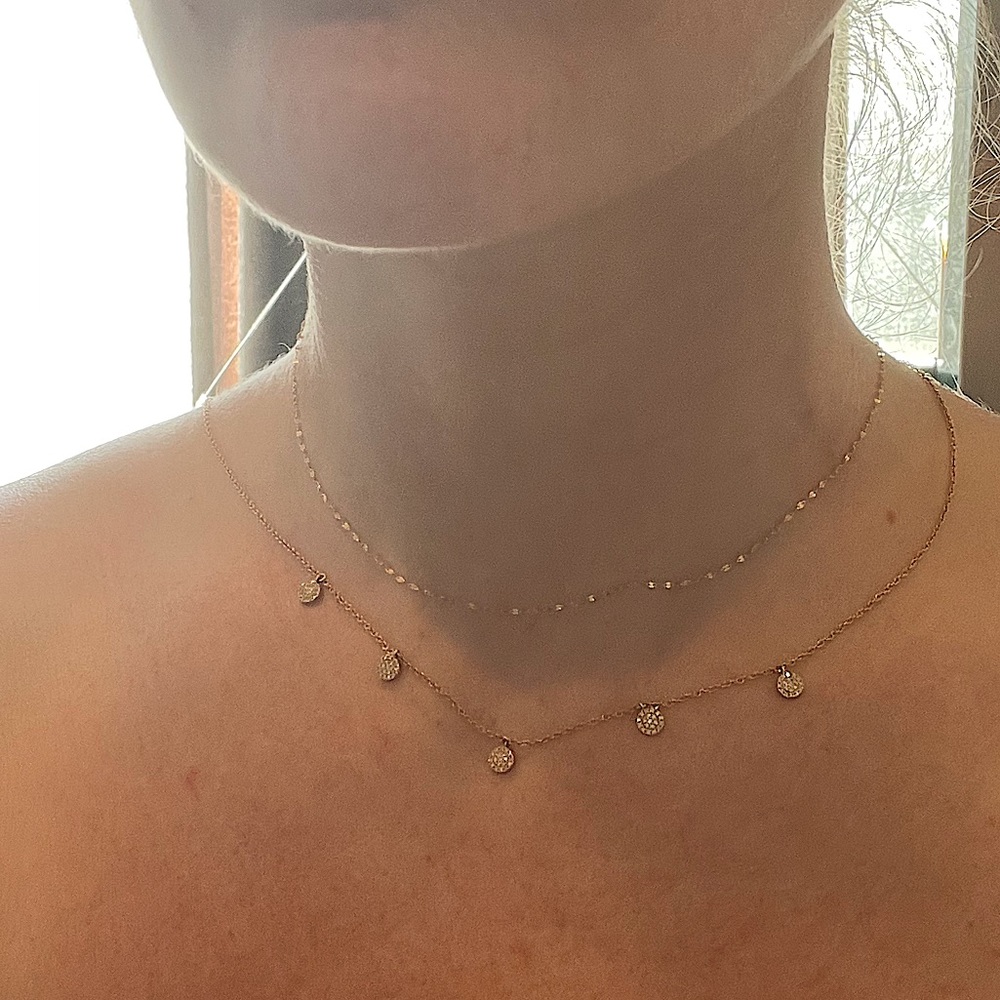 Diamond station necklace from XIV Karats
